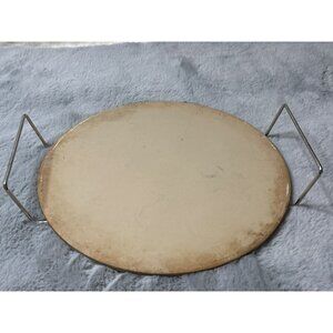 Pampered Chef 15” Round Family Heritage Stoneware Classics Collection with Metal